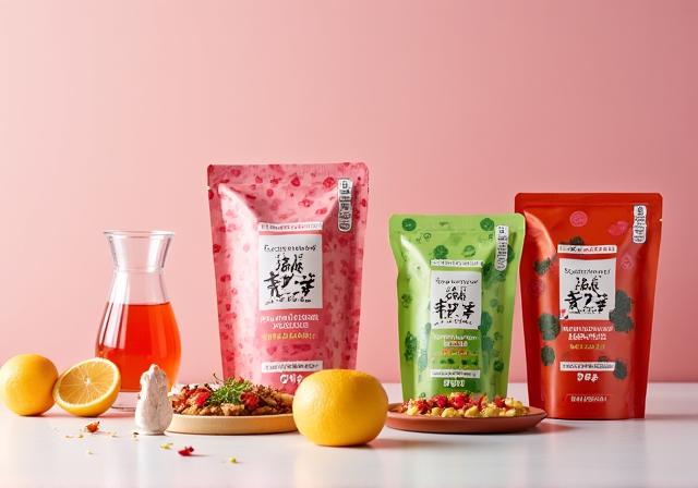 Sakura Foods製品の新しい鮮やかなパッケージデザイン。