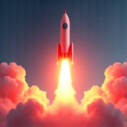 成長と展開を象徴するロケットの発射。